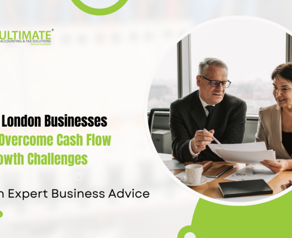 Two professionals discussing business advice for London businesses in a meeting